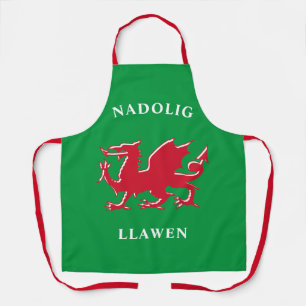 Tablier Nadolig Llawen Welsh Simple Celtic Joyeux Noël