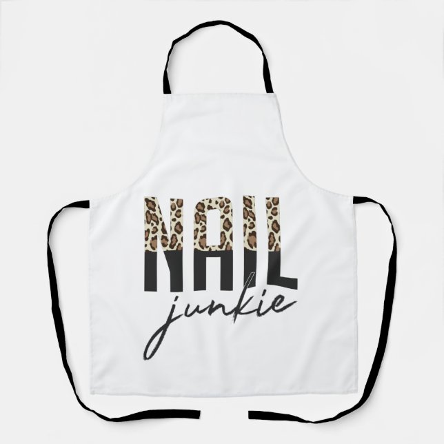 Tablier Nail Junkie Nail Salon Technicien de ongle F (Recto)