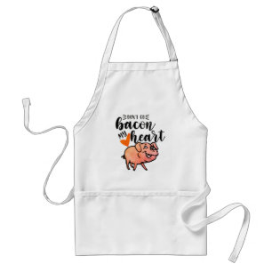 Tablier N'allez pas bacon mon coeur