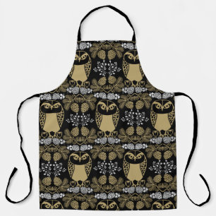 Tablier Nature Owl Folk Art