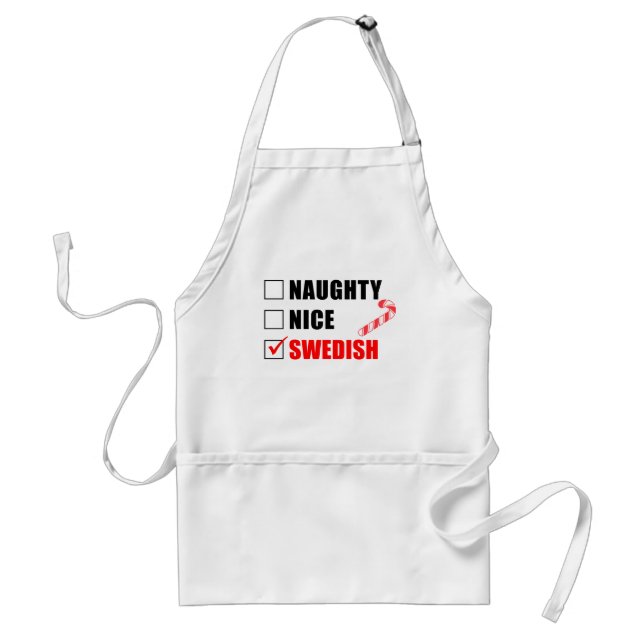 Tablier Naughty Design suédois de Noël Adulte Apron (Devant)