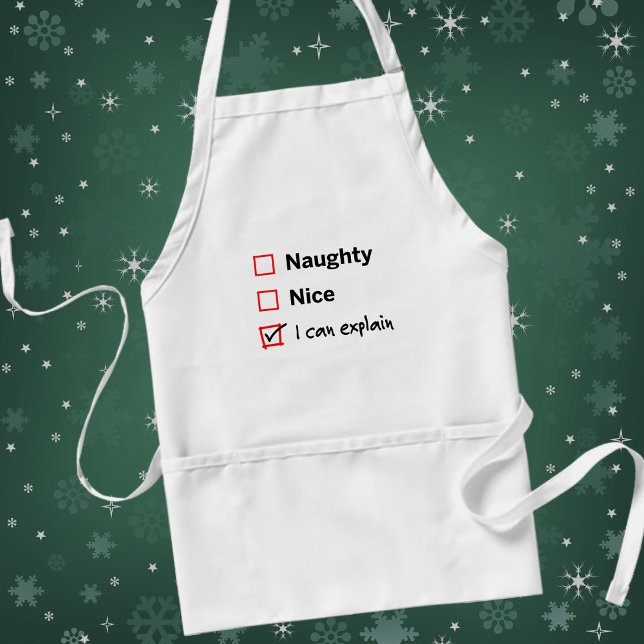 Tablier Naughty ou Nice - Je peux expliquer (Créateur téléchargé)