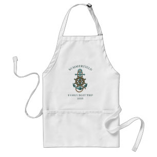 Tablier Nautical Family Reunion Voyage en bateau sur mesur
