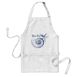 Tablier Nautilus Coquille et Starfish Marine Life Personna