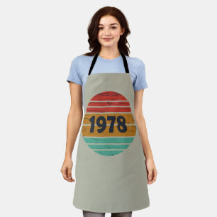 Tablier Né en 1978 cadeau d'anniversaire vintage