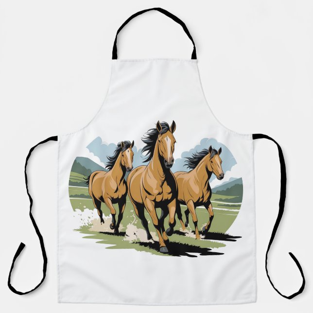 TABLIER NÉ LIBRE CHEVAL (Recto)