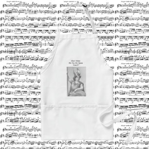 Tablier Ne m'oblige pas à utiliser ma voix d'opéra