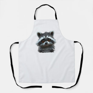 Tablier Ne veux pas travailler Raccoon Animal
