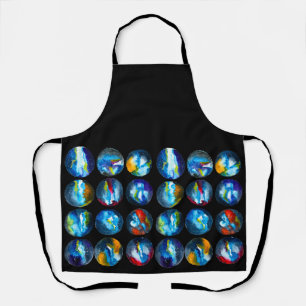 Tablier Nébuleuse de la planète bleue galaxie aquarelle