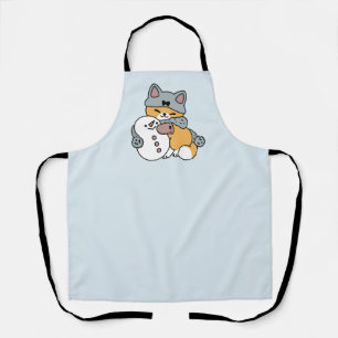 Tablier Neige beaucoup amusant Chat hiver vacances Design