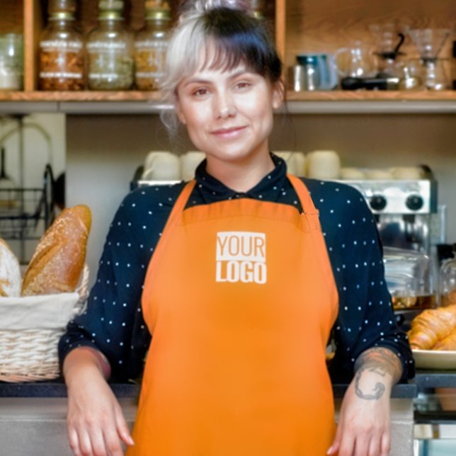 Tablier Neon orange - ajouter le logo (Créateur téléchargé)