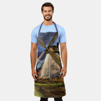 Netherlands Windmill Landscape Apron