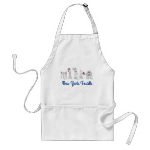 Tablier New York City NYC Quart juillet Patriotic USA