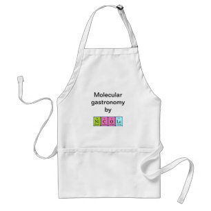 Tablier Nicola periodic table name apron