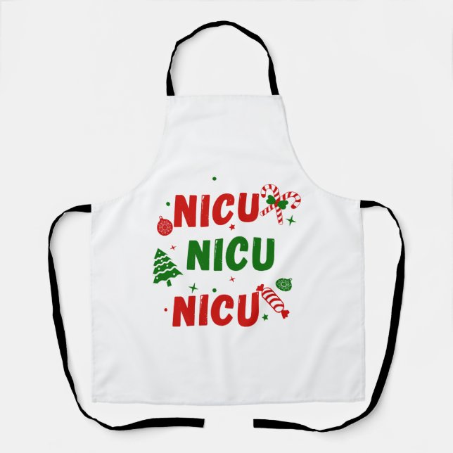 Tablier NICU Festive Noël design (Recto)