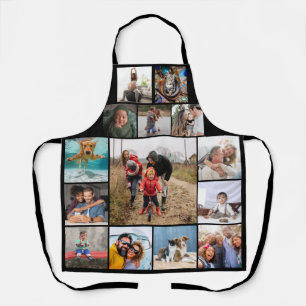 Tablier N'Importe Quel Collage Photo De Famille De Texte