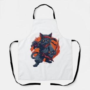 Tablier Ninja Chat furtive