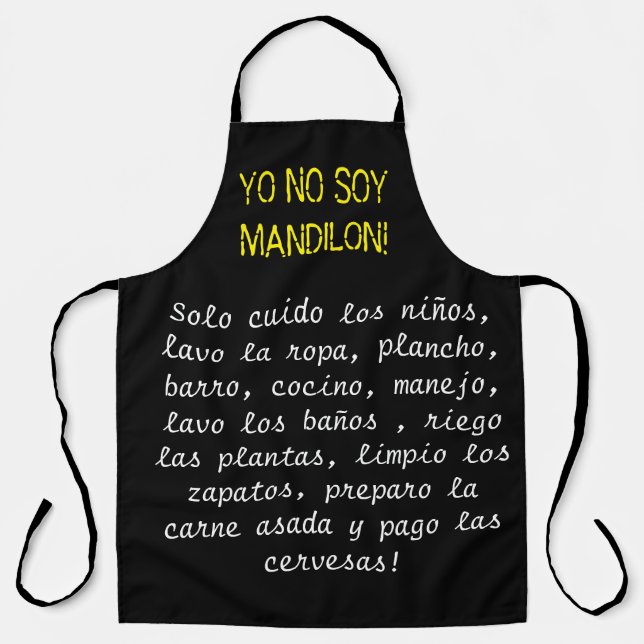 Tablier no soy mandilon meme (Recto)