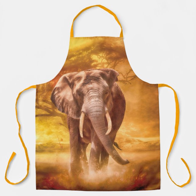 Tablier Noblesse des éléphants africains (Recto)