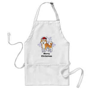 Tablier Noël Akita Inu/Shiba Inu