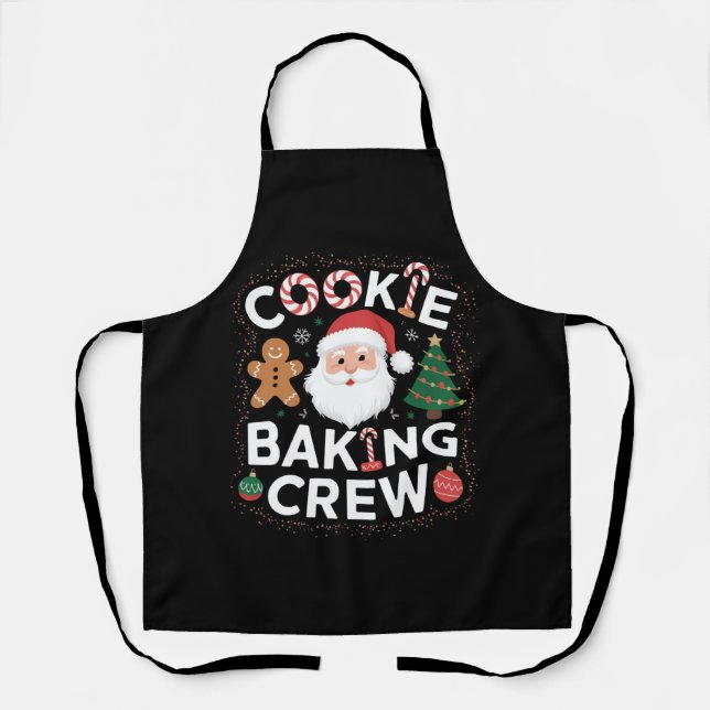 Tablier Noël Cookie Baking Crew Famille Noël (Recto)