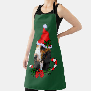 Tablier Noël de Basset Hound