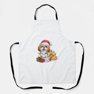 Tablier Noël Éclairage Noël Chapeau Chih Tzu Chien Noël