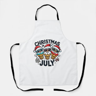 Tablier Noël en Juillet 4 juillet Glace USA