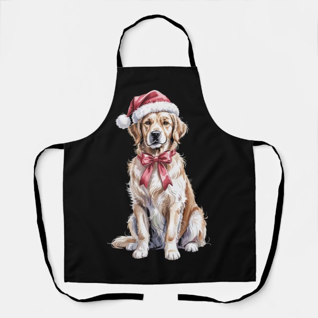 Tablier Noël Golden Retriever Lover Dog Mama (Recto)