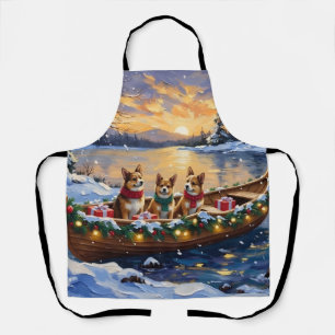 Tablier Noël Japonais Chin Bateau Vacances