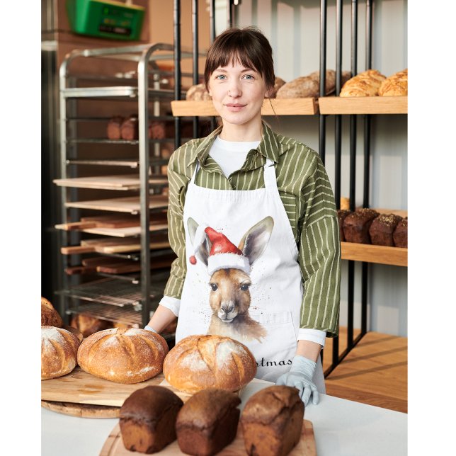 Tablier Noël Kangaroo, personnalisable (Créateur téléchargé)