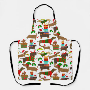 Tablier Noël mignon Dachshund Chien Motif