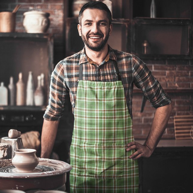 Tablier Noël mignonne Russe Rouge Ferme Vacances Plaid (Créateur téléchargé)