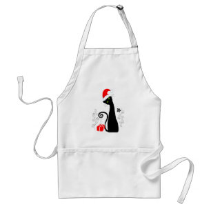 Tablier Noël moderne Kitty