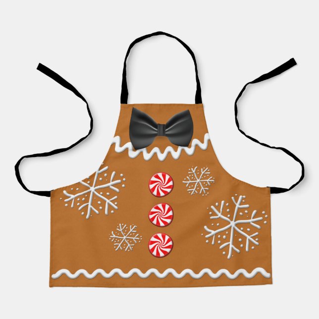 Tablier Noël Noël Pain d'épice Costume biscuit Enfants (Recto)
