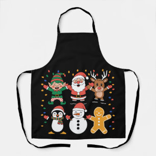 Tablier Noël Père Noël Amis Fête famille Noël