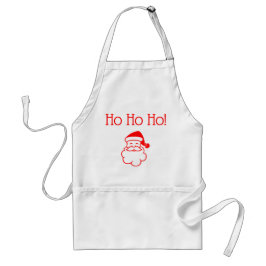 Tablier Noël Père Noël Ho Ho Ho Red Xmas Apron