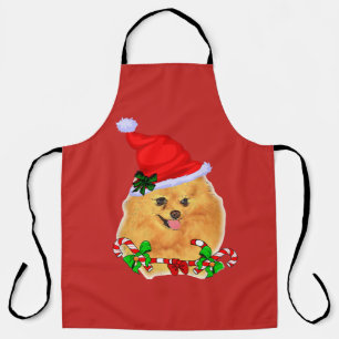 Tablier Noël Poméranien de Cute Père Noël