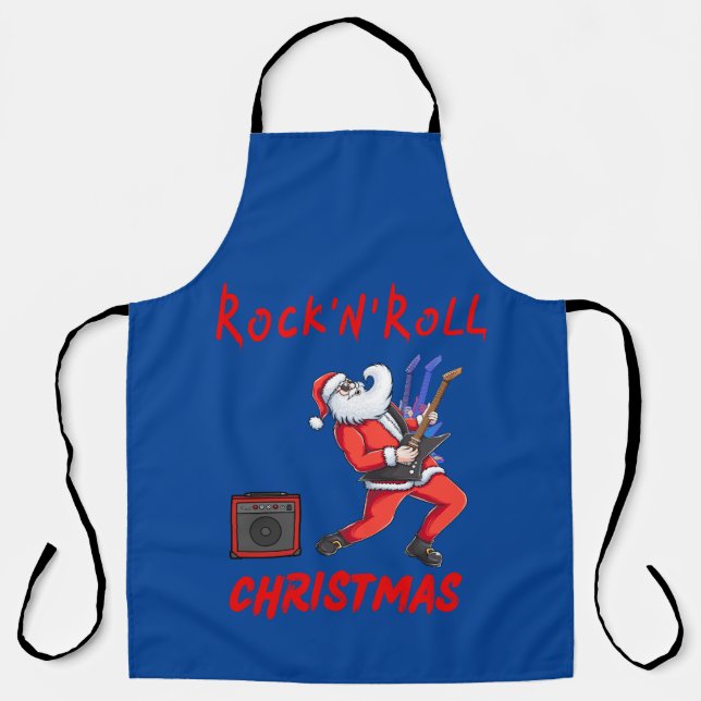 Tablier Noël Rock-N-Roll (Recto)