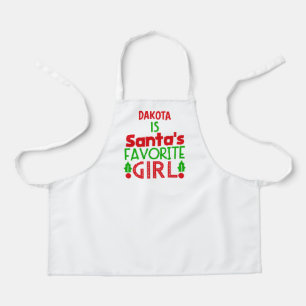 Tablier Noël Rouge Vert Père Noël Cuisine Cuisine Apron