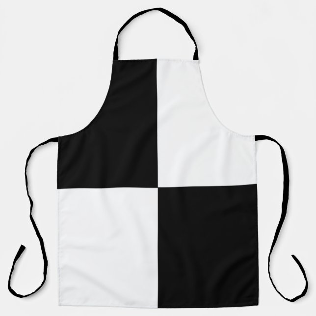 Tablier Noir et blanc (Recto)