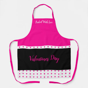 Tablier Noir Et Rose Clair