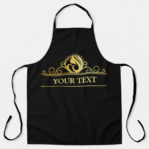 Tablier noir pour coiffeur styliste ou barbier