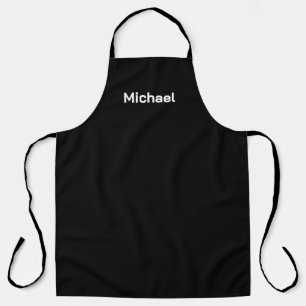 Tablier Noir uni personnalisé pour hommes