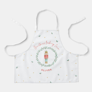 Tablier Noisette traditionnelle botanique de Noël mignon