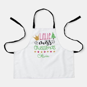 Tablier Nom de Little Miss Christmas Girls