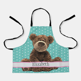Tablier Nom de l'ours Brown mignon Enfants Motif animal bl