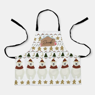 Tablier Nom des garçons Christmas Apron