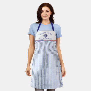 Tablier Nom du bateau Rose des vents Ancre nautique
