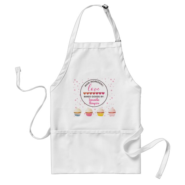 Tablier Nom du boulanger personnalisé Principal ingrédient (Devant)